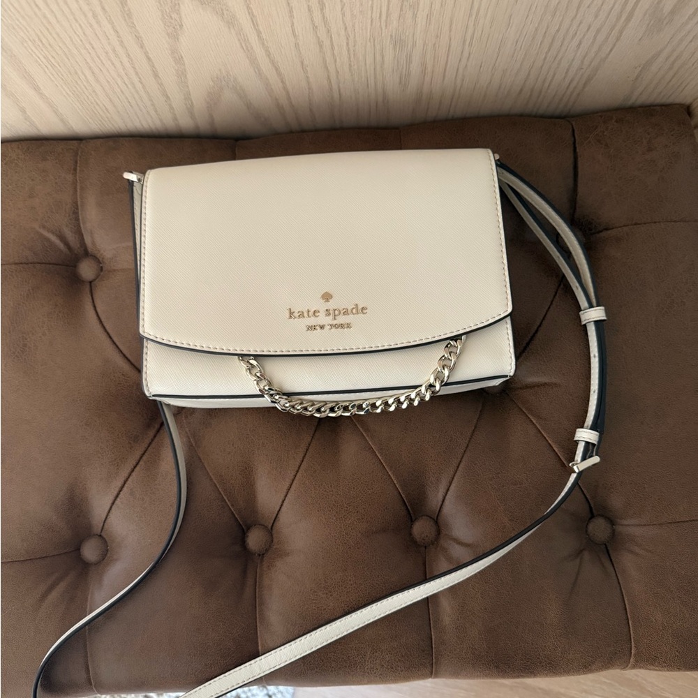 Kate Spade Cream Crossbody Bag with Gold Hardware